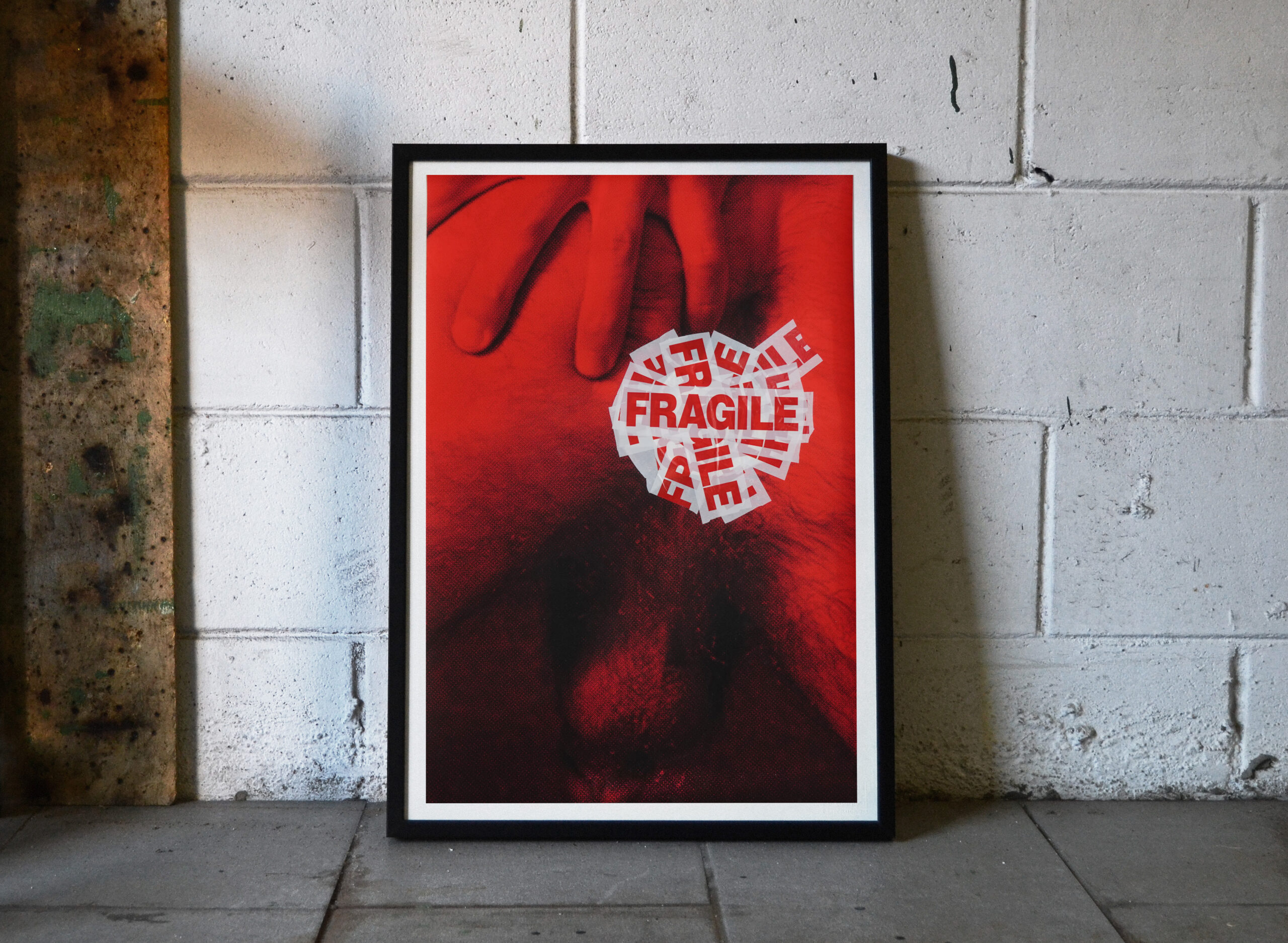 FRAGILE Fine Art Print A male body marked by fragility. An artwork exploring HPV, vulnerability, desire and fear through photography and contemporary art.
